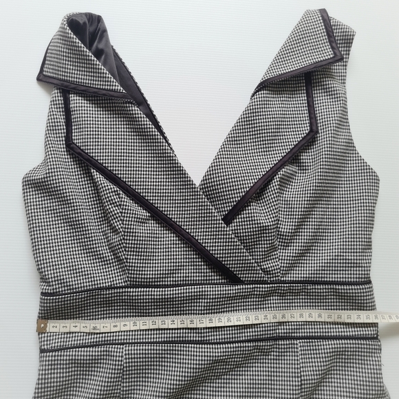 Kitten D'Amour Women's Checkered Midi Pinup Dress Size 10 - Picture 6 of 10